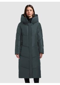 Steppmantel Khujo "PULSET MATT", Damen, Gr. XXL (44), foam gr&uuml;n, Steppware, Obermaterial: 100% Polyester. Futter: 100% Nylon. Wattierung: 100% Polyester, unifarben, knielang, elastischer Bund, M&auml;ntel Steppmantel, gro&szlig;e Kapuze, Rei&szlig;verschlusstaschen