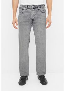 Only & Sons Loose-fit-Jeans ONLY & SONS "ONSFADE LOOSE WB 6778 A14 DNM NOOS", Herren, Gr. 36, L&auml;nge 32, blau (medium grau denim), Denim/Jeans, Obermaterial: 100% Baumwolle, Abriebeffekte, loose fit, Jeans Loose-fit-Jeans