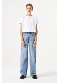 Schlagjeans Garcia "Ilvy", M&auml;dchen, Gr. 158, N-Gr, blau (medium used 4935), Denim/Jeans, Obermaterial: 100% Baumwolle, loose fit lang, Jeans Schlagjeans, for Girls, mit weitem Bein