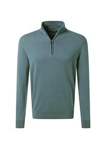 Strickpullover Pierre Cardin, Herren, Gr. XL, sagebrush gr&uuml;n, Strick, Obermaterial: 100% Baumwolle, unifarben, regular fit normal, ohne Ausschnitt, Rippb&uuml;ndchen, Pullover Strickpullover, mit Troyer Kragen