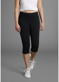 3/4-Hose Kangaroos, Damen, Gr. 54, N-Gr, schwarz, Jersey, Obermaterial: 95% Baumwolle, 5% Elasthan, unifarben, bequem 3/4-L&auml;nge, Hosen 3/4-Hose, Gro&szlig;e Gr&ouml;&szlig;en