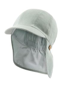 Schirmm&uuml;tze Sterntaler "Schirmm&uuml;tze mit Nackenschutz Dino", Kinder, Gr. 55, gr&uuml;n (steingr&uuml;n), M&uuml;tzen Schirmm&uuml;tze