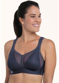 Sport-BH Anita active "Air Control Deltapad", Damen, Gr. 90, Cup C, blau iris, Netz, Obermaterial: 49% Polyamid, 39% Polyester, 12% Elasthan, unifarben, Basic, regular fit, BHs Sport-BH, doppellagige Cups, gepolsterte Tr&auml;ger, mit Print, feminin, weich