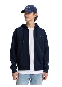 Kapuzensweatjacke Tom Tailor Denim, Herren, Gr. M, blau (sky captain blau), Sweatware, Obermaterial: 70% Baumwolle, 30% Polyester, bestickt, unifarben, normal h&uuml;ftbedeckend, Rundhals, Sweatjacken Kapuzensweatjacke, mit Logostickerei