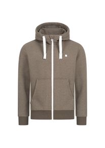 Kapuzensweatshirt DEPROC Active "FinnCMYK II MEN", Damen, Gr. S (48), braun, 50% Baumwolle; 50% Polyester, bequem, angesetztes B&uuml;ndchen, Sweatshirts Kapuzensweatshirt, weiche Fleecejacke mit K&auml;ngurutasche