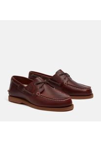 Bootsschuh Timberland "CLASSIC BOAT BOAT SHOE", Damen, Gr. 37, bur f grain, Leder, Schuhe Bootsschuh, Classic Bootsschuh aus Timberland Premium Leder