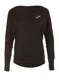 Langarmshirt WINSHAPE "MCS002", Damen, Gr. XS, schwarz, 50% Modal, 50% Baumwolle, U-Boot-Ausschnitt, Shirts Langarmshirt, Ultra leicht