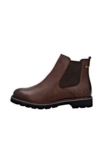 Chelseaboots Remonte, Damen, Gr. 40, nuss, Elastischer Einsatz, Leder, unifarben, Schuhe Chelseaboots, Winterstiefelette, Klassik-Boots mit wasserabweisender TEX-Membran