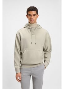 Kapuzensweatshirt BOSS Orange "WeSmallhood", Herren, Gr. S, beige (light beige271), Sweatware, Obermaterial: 100% Baumwolle, regular fit normal, hoch geschlossener Ausschnitt, weit B&uuml;ndchen, Sweatshirts Kapuzensweatshirt, mit K&auml;ngurutasche