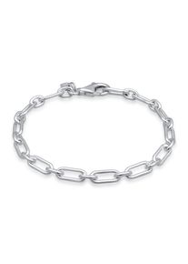 Armkette Kuzzoi "Armband Gliederkette Herren Oval Modern 925 Sterling Silber" Gr. 210, silber, Armb&auml;nder, Herren, 210, Silber 925 (Sterlingsilber), Armkette