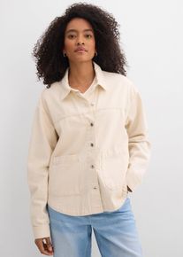 bonprix Denim Shaket / Jeansjacke, farblos, Gr.40, Oversized Denim Shaket, 100% Baumwolle