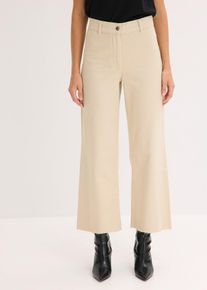 bonprix Twillhose aus reiner Baumwolle, beige, Gr.36, schicke Twillhose aus reiner Baumwolle, 100% Baumwolle