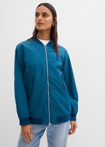 bonprix Weite Pilotenjacke mit Leofutter, petrol, Gr.38, L&auml;ssige Pilotenjacke mit Leofutter und seitlichen Taschen