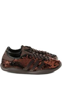 ADIDAS X WALES BONNER Low-Top Sneaker - Nylon Trainers With All-Over Sequin - Gr. 7 - in Schwarz - f&uuml;r Damen
