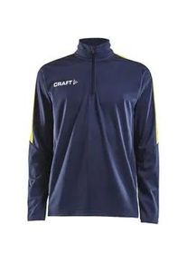 CRAFT Progress 1/2-Zip Trainings-Top Herren 390552 - navy/sweden yellow M