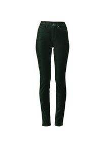 LANDS' END Slim Fit Samthose High Waist, Damen,  Gr&uuml;n, Baumwoll-Mischung, by Lands' End