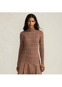 LANDS' END Rollkragenshirt aus Baumwoll/Modalmix, Damen,  Wei&szlig;, Baumwolle/Elasthan/Baumwolle Modal, by Lands' End