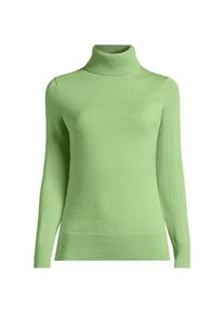 LANDS' END Merino-Rollkragenpullover, Damen,  Gr&uuml;n, Wolle, by Lands' End