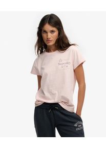 Superdry Damen Luxe Casual Classic T-shirt Pink - Gr&ouml;&szlig;e: 42 2102421502420NSQ020