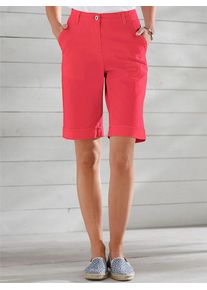 Jeansbermudas Classic Basics, Damen, Gr. 46, Normalgr&ouml;&szlig;en, rot, 97% Baumwolle, 3% Elasthan, unifarben, knielang, Jeans Jeansbermudas