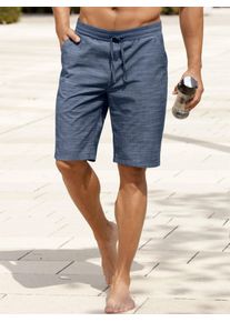 Bermudas CLASSIC, Herren, Gr. 62, Normalgr&ouml;&szlig;en, blau (blau, meliert), 55% Polyester, 45% Baumwolle, meliert, kurz, Hosen Bermudas