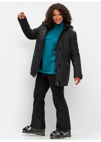 Funktionshose sheego, Damen, Gr. 46, Normalgr&ouml;&szlig;en, schwarz, 95% Polyester, 5% Elasthan, Innenseite:100% Polyester, unifarben, Hosen Funktionshose