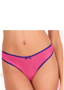 String Vivance "Finja", Damen, Gr. 40/42, pink (pink, blau), Mesh, Obermaterial: 80% Polyamid, 20% Elasthan, Unterhosen String, aus transparentem Soft-Mesh, transparente Unterw&auml;sche, Dessous