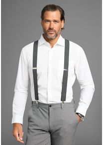 MAN'S WORLD Hosentr&auml;ger MAN'S WORLD, Herren, schwarz-wei&szlig; (schwarz, wei&szlig;), Materialmix, Fischgratmuster, gemustert, Hosentr&auml;ger Hosentr&auml;ger, in klassischer X-Form & bequemer Breite & extra L&auml;nge - NEW