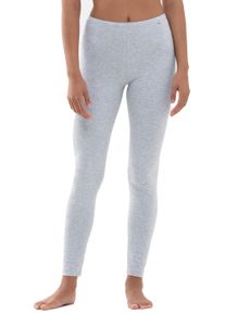 Leggings Mey "Cotton Pure", Damen, Gr. 44, N-Gr, grau (light grau melange), Single Jersey, Obermaterial: 94% Baumwolle, 6% Elasthan, lang, Hosen Leggings, Elastischer Bund