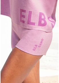 Strickhose ELBSAND, Damen, Gr. 44/46, N-Gr, rosa, Feinstrick, Obermaterial: 50% Viskose, 28% Polyester, 22% Nylon, meliert, unifarben, bequem kurz, Hosen Strickhose, aus hochwertigem Strick, mit Logostickerei, Loungewear