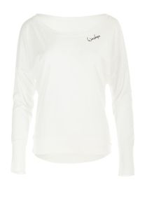Langarmshirt WINSHAPE "MCS002", Damen, Gr. M, wei&szlig; (vanilla, wei&szlig;), 50% Modal, 50% Baumwolle, U-Boot-Ausschnitt, Shirts Langarmshirt, Ultra leicht