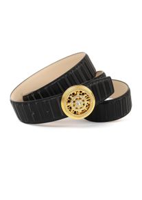 Lederg&uuml;rtel Anthoni Crown, Damen, Gr. 100, blau (dunkelblau), Rindsleder, G&uuml;rtel Lederg&uuml;rtel