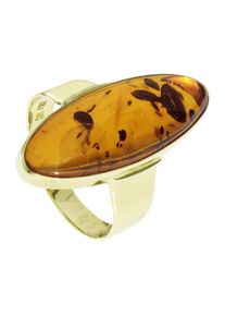 Fingerring OSTSEE-SCHMUCK "- Classic 26 x 10 - Gold 333/000 - Bernstein" Gr. 54, gold (gold 333, goldfarben, gelb), Fingerringe, Damen, 54, Fingerring