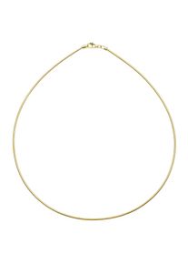 Halsreif OSTSEE-SCHMUCK "- Omega 1,9 mm - Silber 925/000, vergoldet -" Gr. 50, gold (goldfarben, gelb), Halsketten, Damen, 50, Silber 925 (Sterlingsilber), Halsreif