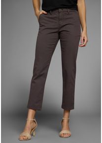 7/8-Hose DELMAO, Damen, Gr. 46, N-Gr, schwarz, Web, Obermaterial: 98% Baumwolle, 2% Elasthan, unifarben, bequem 7/8-L&auml;nge, Hosen 7/8-Hose, mit funktionalen Eingriff- & Ziertaschen