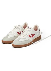 Sneaker FLAMINGOS LIFE "BURELA SLIM", Damen, Gr. 37, rot (panna rot), Synthetik, Textil, Schuhe Sneaker, veganer Sneaker, Obermaterial aus 70% Maisresten