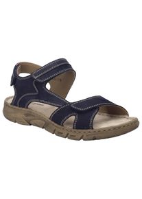 Sandale Josef Seibel "Brenda 03", Damen, Gr. 42, blau, Leder, Schuhe Sandale, mit Lederinnenausstattung