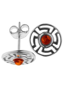 Paar Ohrstecker OSTSEE-SCHMUCK "OSTSEE-SCHMUCK Ohrstecker Sunna Ohrstecker Sunna", wei&szlig; (wei&szlig;, neutral), Ohrringe, Damen, 11mm rund, Silber 925 (Sterlingsilber), Paar Ohrstecker