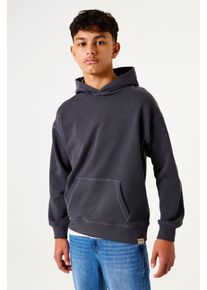 Hoodie Garcia, Jungen, Gr. 128/134 (14), grau (dunkelgrau), Sweatware, Obermaterial: 100% Baumwolle, unifarben, regular fit taillenbedeckt, Rippb&uuml;ndchen, Sweatshirts Hoodie, mit Kapuze, for Boys