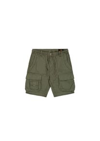 Shorts Alpha Industries "Aloha Safari Shorts", Herren, Gr. 34, Normalgr&ouml;&szlig;en, gr&uuml;n (schwarz olive), Obermaterial: 80% Baumwolle, 20% Viskose, Hosen Shorts