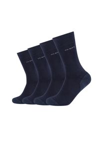 Socken Camano "ca-soft", Damen, Gr. 39-42, blau (navy), Baumwollmischung, unifarben, normal, Socken Socken, mit leichter Polsterung