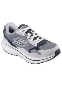 Sneaker Skechers "GO RUN CONSISTENT 2.0", Herren, Gr. 46, grau, Lederimitat, Textil, Veloursleder, kontrastfarbene Details, Schuhe Sneaker, Trainingsschuh, Freizeitschuh mit optimaler D&auml;mpfung