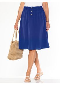 Schlupfrock Classic Basics, Damen, Gr. 54, blau (royalblau), 100% Polyester, unifarben, knielang, R&ouml;cke Schlupfrock