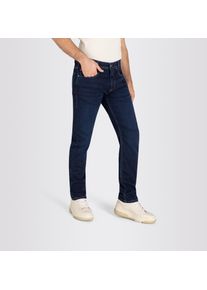 Tapered-fit-Jeans MAC "Jog&acute;n Jeans", Herren, Gr. 40, L&auml;nge 34, blau (dunkelblau authentic used), Denim/Jeans, Obermaterial: 90% Baumwolle, 8% Polyester, 2% Elasthan, unifarben, regular fit lang, Jeans Tapered-fit-Jeans, im Five-Pocket Style