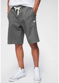 Sweatshorts OCEAN SPORTSWEAR "Athleisure Sweat Shorts - Relax Fit", Herren, Gr. S (44/46), N-Gr, grau (dunkelgrau, meliert), Sweatware, Obermaterial: 60% Baumwolle, 40% Polyester, meliert, bequem kurz, Hosen Sweatshorts, Elastischer Hosenbund mit Kordelzug, Topseller