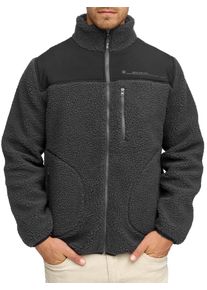 Sweatjacke INDICODE "INErnestoy", Herren, Gr. M, dk grau, Sweatware, Fleece, Obermaterial: 100% Polyester, unifarben, regular fit, Sweatjacken Sweatjacke