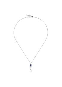 Kette mit Anh&auml;nger Smart Jewel "Kette mit stilvollen Steinen und S&uuml;&szlig;wasser-Perle, Silber 925", silber, Halsketten, Damen, Silber 925 (Sterlingsilber), Kette mit Anh&auml;nger
