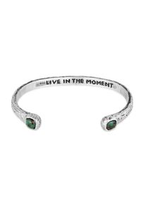 Armkette HAZE & GLORY "Armband Chrysokoll T&uuml;rkis Armreif - Turquoise Rock" Gr. 180, silber, Armb&auml;nder, Herren, 180, Silber 925 (Sterlingsilber), Armkette