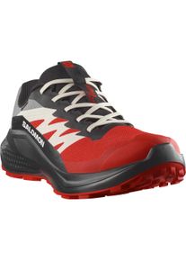 Laufschuh Salomon "ALPHAGLIDE GORE-TEX", Damen, Gr. 43, schwarz (flame scarlet, schwarz, pewter), Synthetik, Textil, Schuhe Laufschuh, wasserdicht