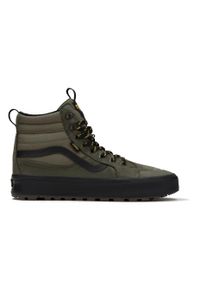 Sneaker Vans "MTE SK8-Hi Waterproof Insulated", Herren, Gr. 38, gr&uuml;n (gr&uuml;n, schwarz), Leder, Synthetik, Textil, Schuhe Sneaker, wasserdichter, gef&uuml;tterter Sneakerboot